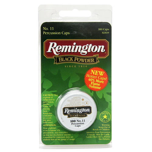 Remington Percussion Caps No. 11 100 Pack Hazmat
