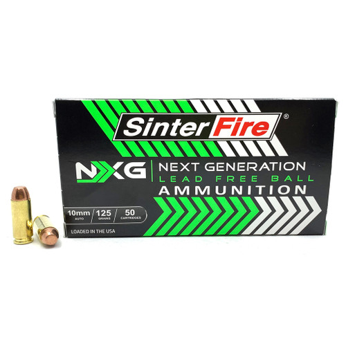 Sinterfire NXG Ball Pistol Ammo 10mm 125 gr. Lead-Free 50-Round