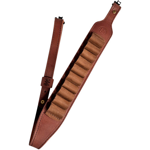 1791 Gunleather Hunt Sling Brown Ambidextrous 12 Gauge Ammo - HNT-AS12-BRW-A
