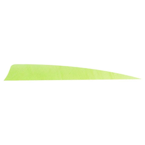 Trueflight Shield Cut Feathers Chartreuse 4" RW 100 Pack - 11613