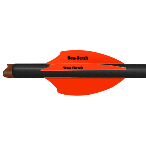 Flex Fletch SK2 Vanes Blaze Orange 2" 100 Pack - SK-2-BLZ-100