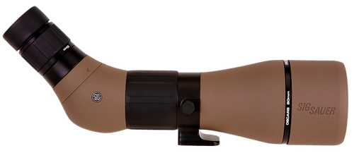 Sig Sauer Electro-Optics OSCAR8 Flat Dark Earth Rubber Armor 27-55x 80mm Angled Body