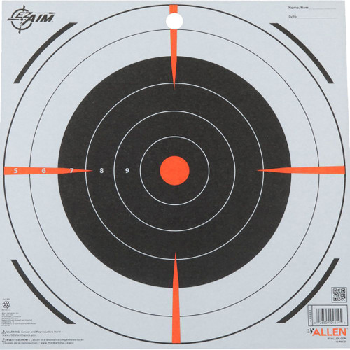 EzAim Paper Bullseye Targets 12 in. 12 Pack