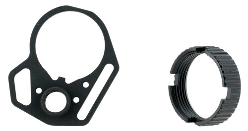 Strike Industries Multi-Function End Plate and Castle Nut Steel Black