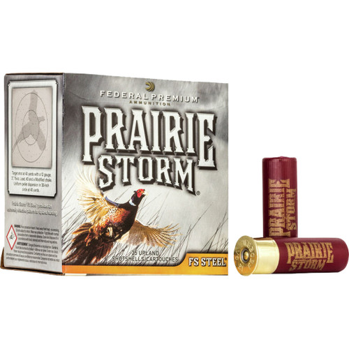 Federal Prairie Storm FS Steel Shotgun Ammo 12 ga. 3 in. 1 1/8 oz. 4 Shot 25-Round