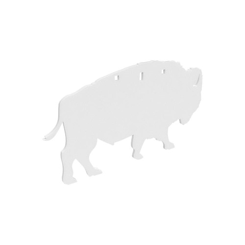 Birchwood Casey AR500 3/8" Silhouette Plate Target 3-Hole Bison - BC-47704
