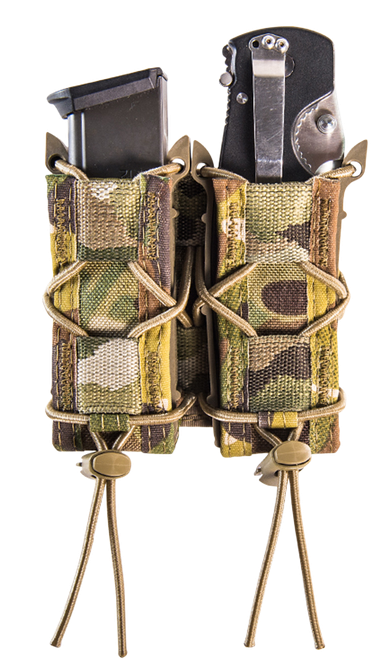 High Speed Gear TACO Mag Pouch Double MultiCam Nylon Belt Compatible w/ Pistol