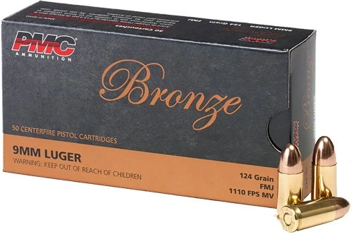 PMC 9MM Luger 124gr FMJ 50-Round 20BX/CS