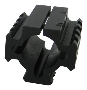 Tacstar Rail Mount For 12GA. Shotgun Tube 1.8" Long Black
