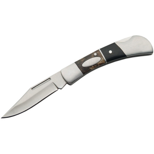 Szco Dark Brownwood Folder Knife 3.5" - 210962-PW
