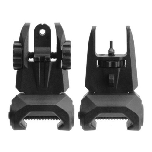 Tacfire Tactical Polymer Front And Rear Flip Up Sight Set - IS012B