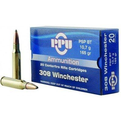 PPU Rifle Ammunition .308 Win 165 gr Pspbt 20/ct