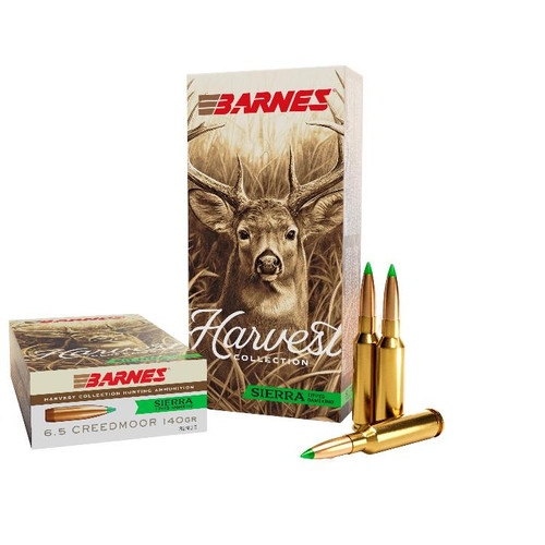 Barnes Harvest Sierra Tipped GameKing Ammunition 6.5 Creedmoor 140gr PT 20/ct