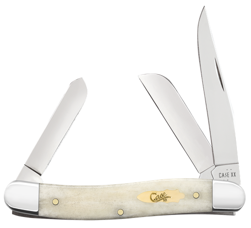 Case Stockman Medium Folding Clip Point/Pen/Sheepsfoot Plain Carbon Blade - 11021