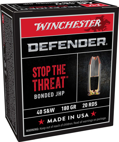 Winchester Supreme Elite 40 S&W 180gr PDX1 DEF 20-Round 10BX/CS