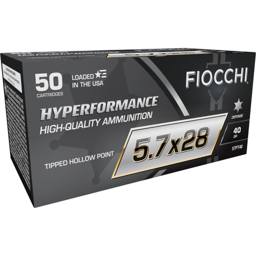 Fiocchi Hyperformance Defense Pistol Ammo 5.7x28mm 40 gr. THP 50-Round