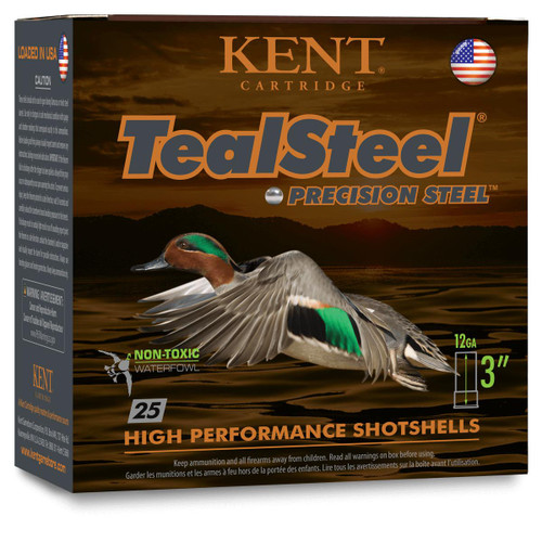 Kent Teal Steel Shotshells 12 ga 3" 1-1/4oz #5 25/ct