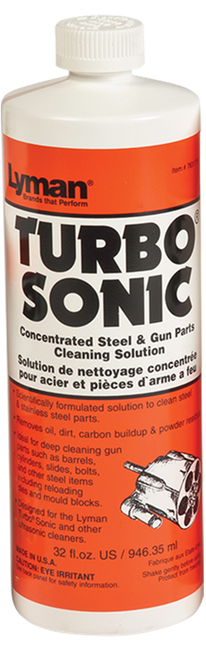 Lyman Turbo Sonic Gun Parts Cleaning Solution Against Grease Dust Oil 32 oz Bottle
