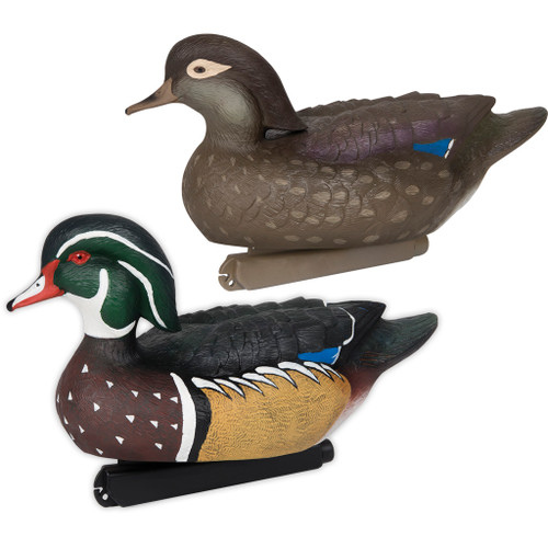 Zink Floater Duck Decoys Wood Ducks 6 Pack