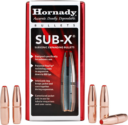 Hornady Bullets 30 CAL .308 190gr. Subsonic 100-Count 15BX/CS