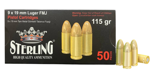 Global Ordnance Sterling 9MM 115gr FMJ