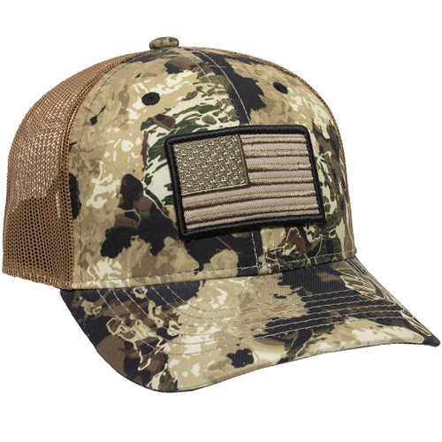 Outdoor Cap Veil Flag Whitetail/Brown