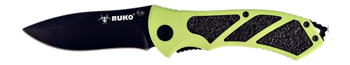 Rynoblade Ruko 440A 3-1/4"HIVIZ Green Folding - RUK0061HG