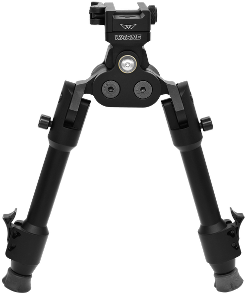 Warne Skyline Pro Bipod Black Anodized QD Picatinny Head with Precision Legs