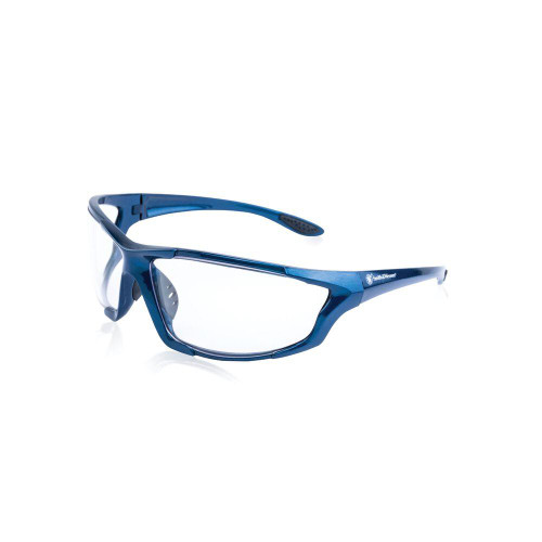 BOG S&W Major Full Frame Shooting Glasses Blue with Clear Lens - 110159