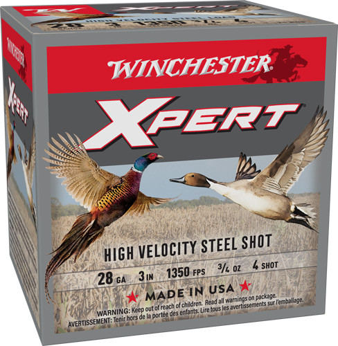 Winchester Xpert Steel 28GA 3" 3/4OZ #4 25-Round 10BX/CS