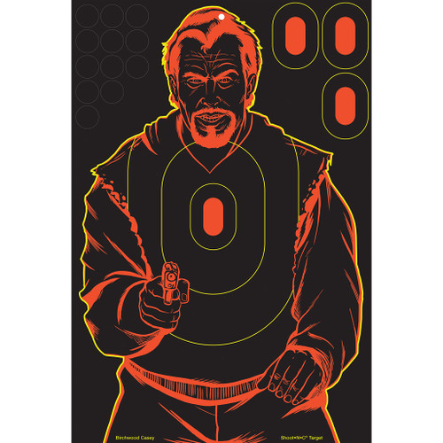 Birchwood Casey Shoot-N-C Target 12x18 in. Bad Guy Silhouette 5 Pack