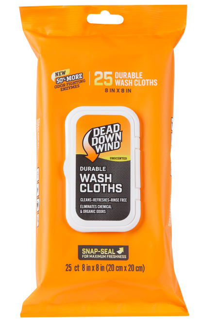 Dead Down Wind Wash Cloths Value Pack 8" X Unscented 25 Count