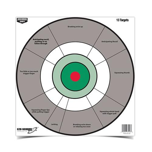 Birchwood Casey EZE-Scorer 12" Handgun Trainer Targets 13 Count - BC-37245