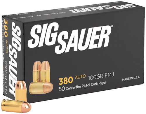 SIG Ammo 380 ACP 100gr Elite Ball FMJ