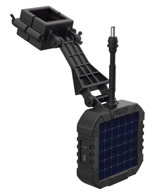 American Hunter Power Solar Panel Fits XD-Pro/XDE-Pro/Econ Feeder Kits 6V Internal Rechargeable Li-ion Battery Black