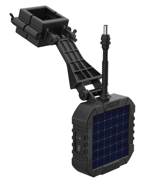 American Hunter Power Solar Panel Fits XD-Pro/XDE-Pro/Econ Feeder Kits 6V Internal Rechargeable Li-ion Battery Black