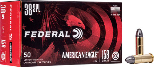 Federal AE 38 Special 158gr RN 50-Round 20BX/CS
