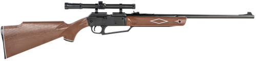 Daisy Powerline 880 Pump Pneumatic 177 1 Pellet/50 BB Shot Molded w/Checkering & Woodgrain Black Receiver Fixed Monte Carlo Stock