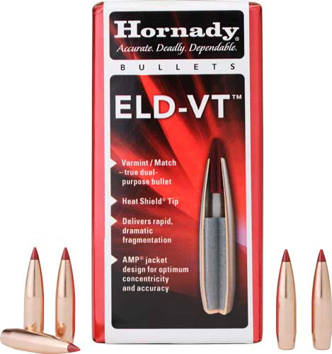 Hornady Bullets 22 CAL .224 62gr. Eld-Vt 100-Count 25BX/CS