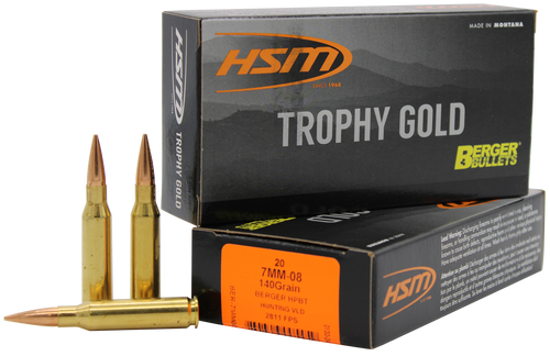 HSM Trophy Gold Extended Range 7mm-08 Rem