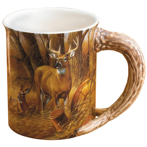 Wild Wings Sculpted Mug Rustic Retreat Whitetail - 8955712065