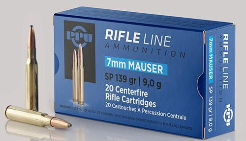 PPU Rifle Ammunition 7mm Mauser 139 gr SP - 20/ct