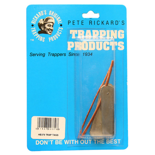Pete Rickard Rickards Zinc Trap Tags 2" 25 Pack - HB379