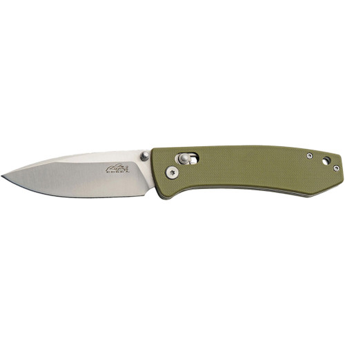 Szco G10 Rolling Lock Stainless Folder Knife 4.25" Mossberg Green - RUC-4004