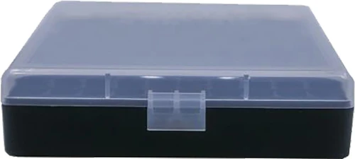 Berry's Ammo Box 40S&W/45 ACP Clear/Black Polypropylene 100-Round - 16678