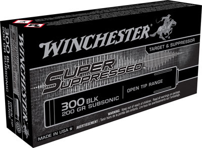 Winchester Suppressed 300 AAC 200gr FMJ 20-Round 10BX/CS
