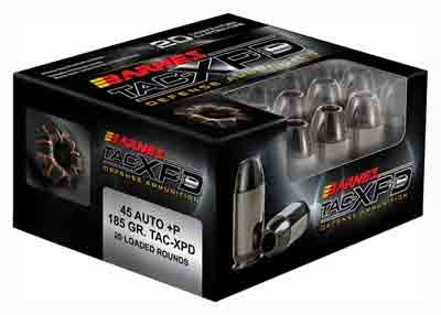 Barnes Tac-Xpd 45 ACP +P 185gr Tactical XP 20-Round 10BX/CS