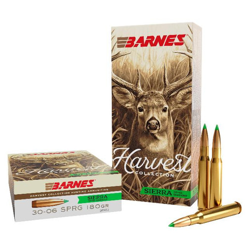 Barnes Harvest Sierra Tipped GameKing Ammunition .30-06 Springfield 180gr PT 20/ct