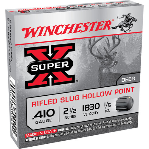 Winchester Super-X Foster Slug 410 ga. 2.5 in. 1/5 oz. Rifled 5-Round