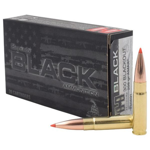 Hornady Black Rifle Ammunition .300 AAC Blackout .208 gr A-Max 20/ct